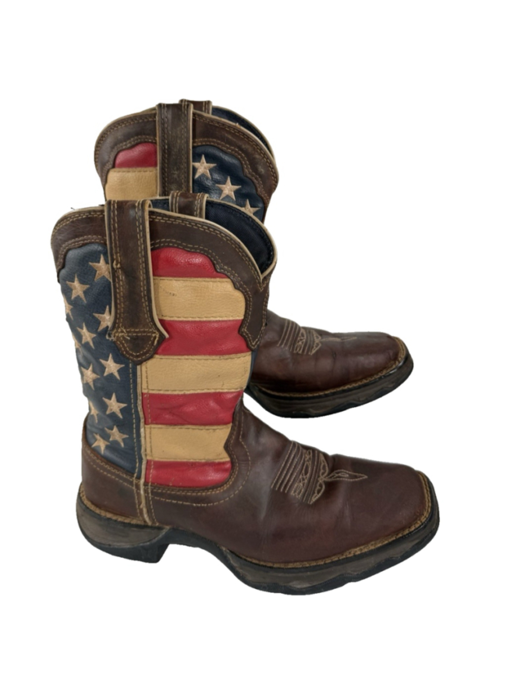 Durango Rebel Patriotic Pull-On Western Flag Boot RD4414 size 8 M